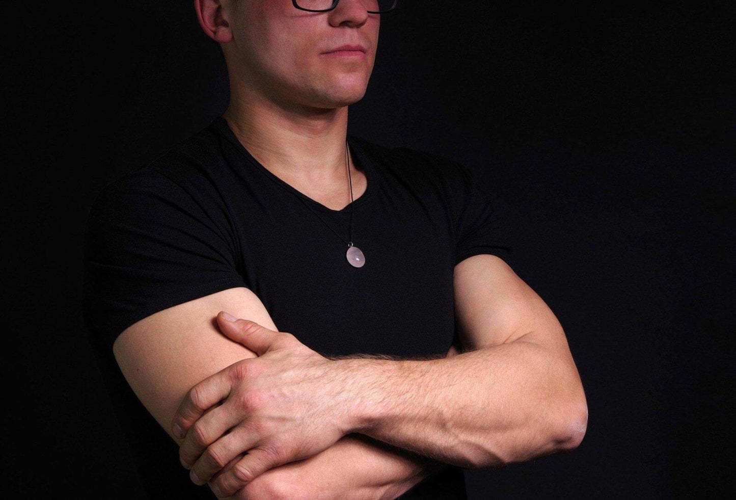 Rožinis kvarcas pakabukas – Akmenukas - www.Kristalai.eu