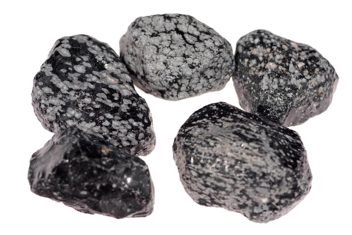 Snieginis obsidianas – neapdirbtas - www.Kristalai.eu