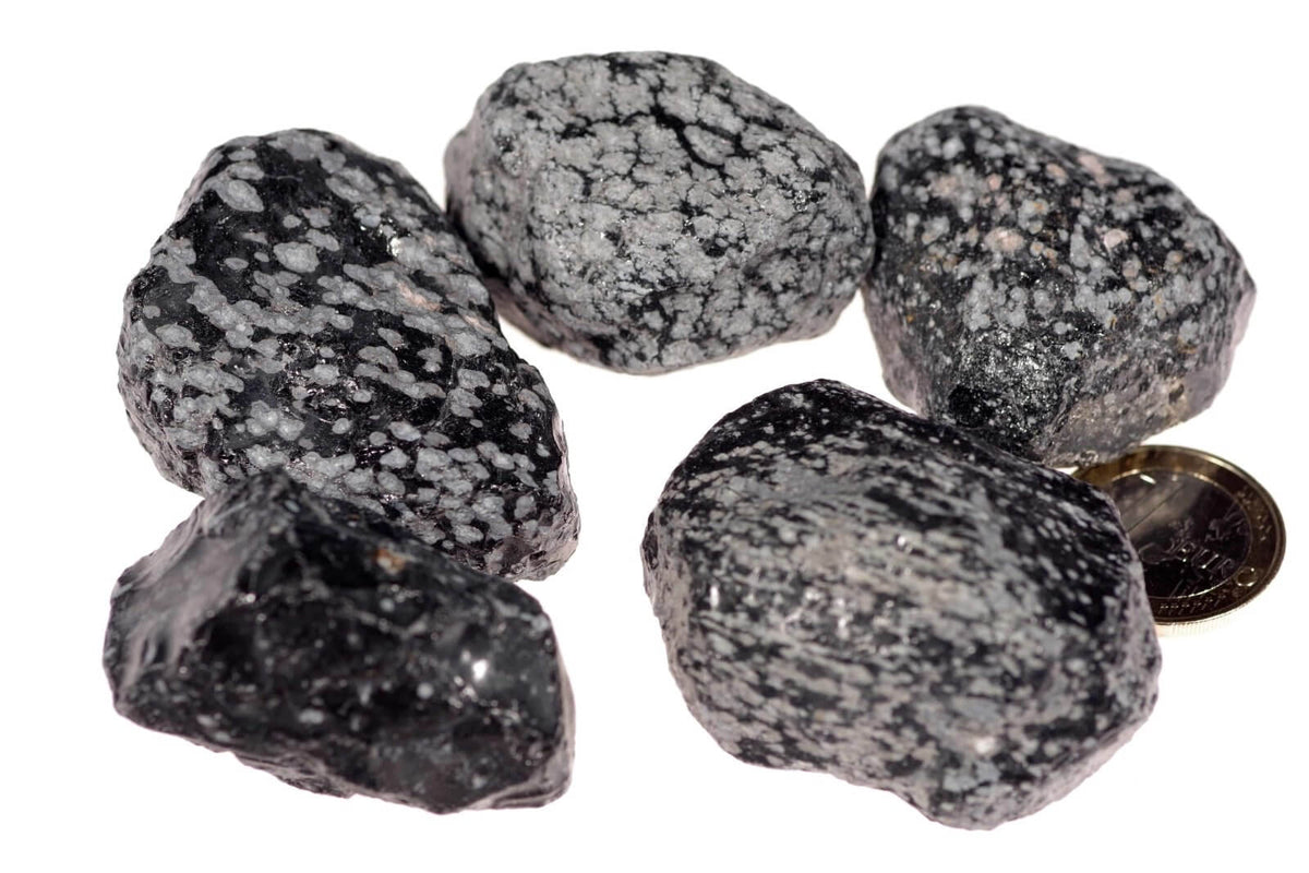 Snieginis obsidianas – neapdirbtas - www.Kristalai.eu