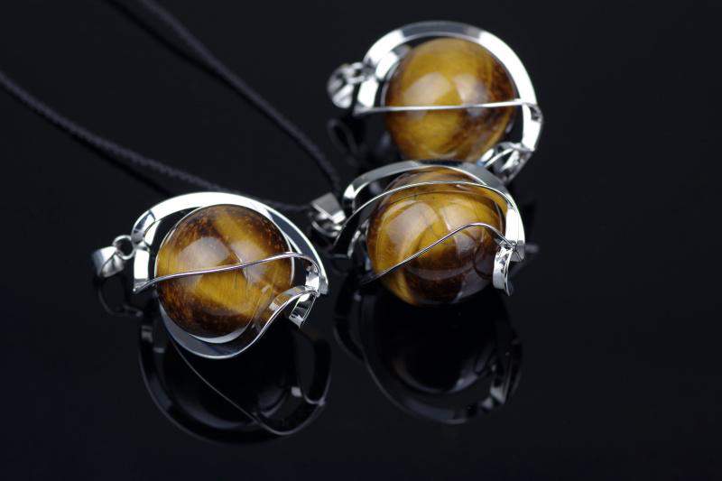 Tigro akis pakabukas sfera – 20mm - www.Kristalai.eu