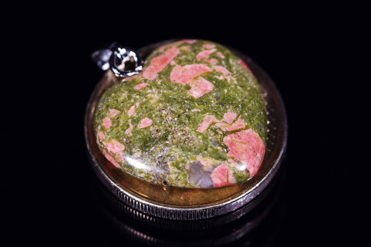 Unakitas pakabukas – Širdelė mini - www.Kristalai.eu