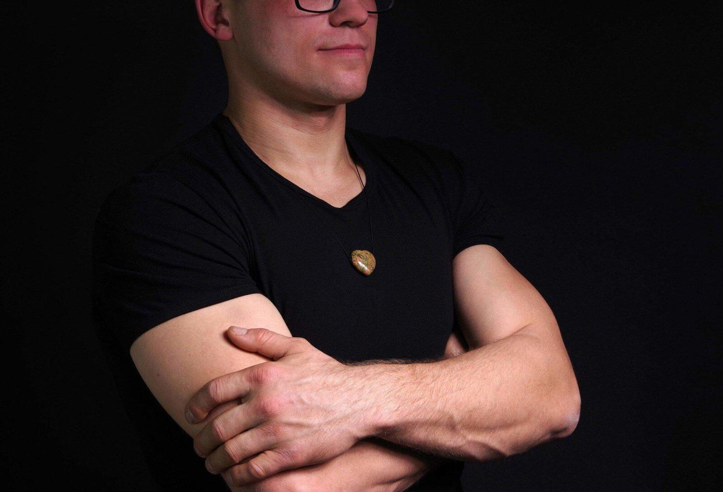 Unakitas pakabukas – Širdutė - www.Kristalai.eu