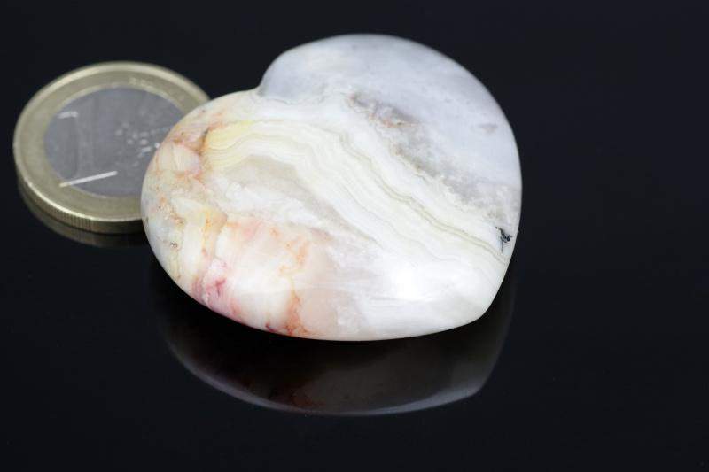 Ypatingų nėrinių agatas – Širdis - www.Kristalai.eu