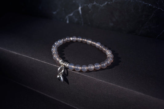 Agato apyrankė su sidabru – Susijungianti į širdį - www.Kristalai.eu