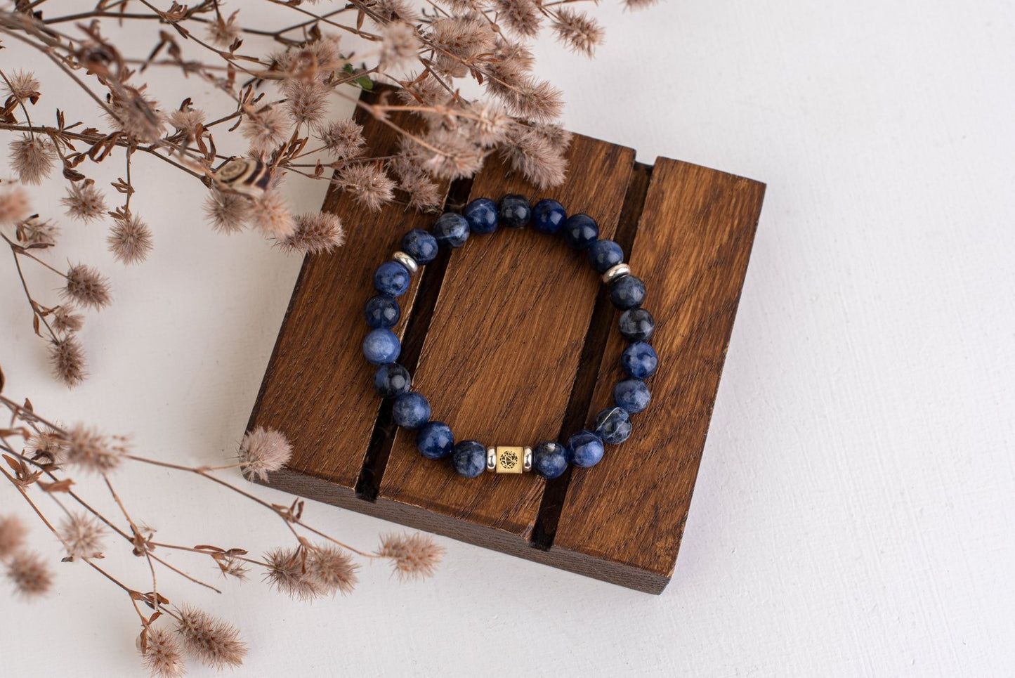 Sodalitas apyrankė – 925 sidabras - 8mm - www.Kristalai.eu