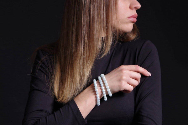 Akvamarinas apyrankė – 8mm - www.Kristalai.eu