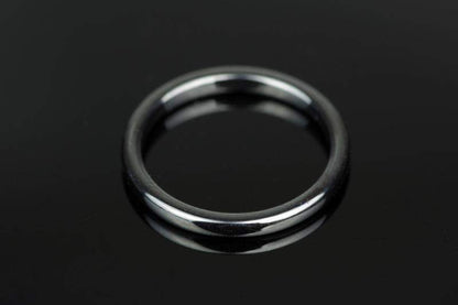Hematitas žiedas– 3mm plokščias - www.Kristalai.eu