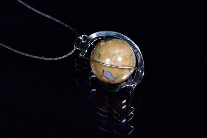 Riolitas pakabukas sfera – 20mm - www.Kristalai.eu