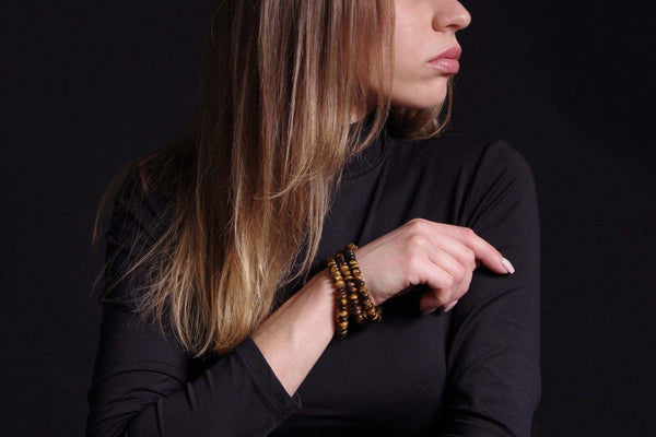 Tigro akis apyrankė – Diskelis - www.Kristalai.eu