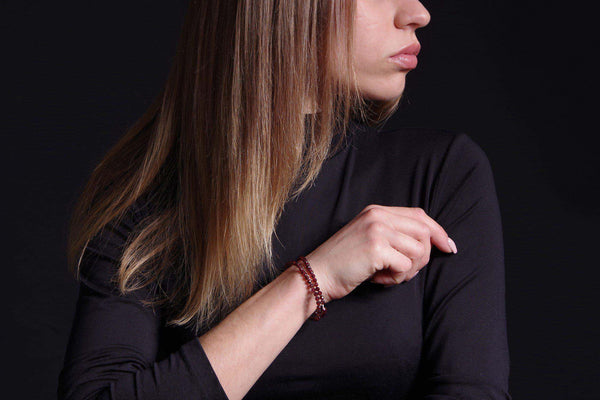 Granatas apyrankė – 3-4mm - www.Kristalai.eu